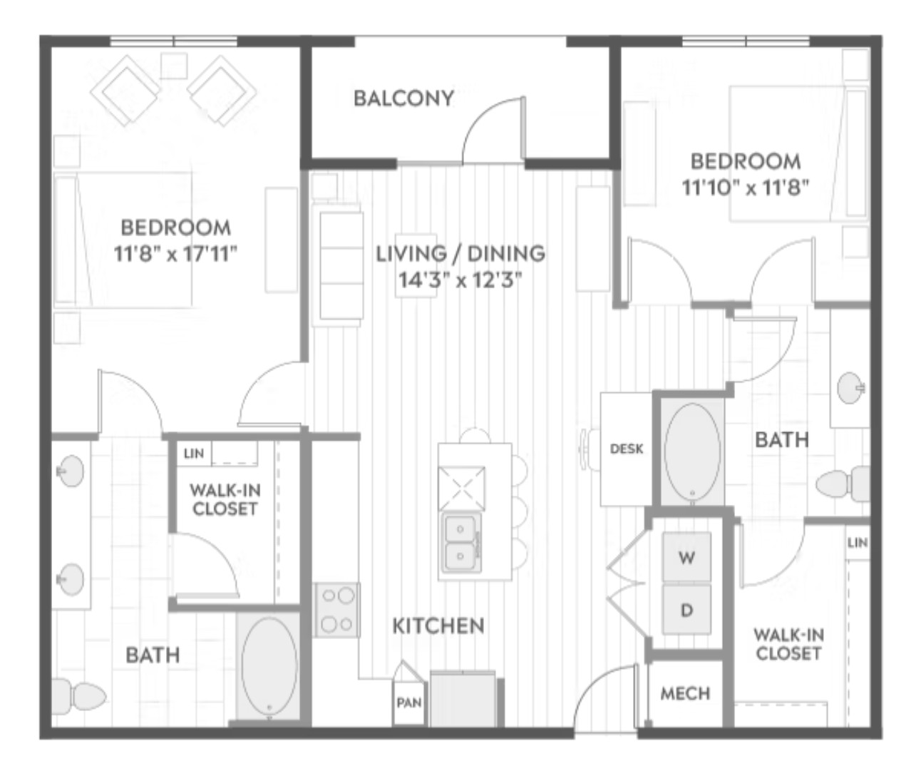 Mueller Apartment Floor Plan